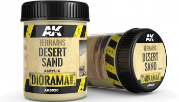 AK DIORAMA AK8020 TERRAINS DESERT SAND - 250ml (Acrylic) - AK-Interactive