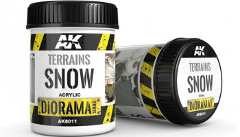 AK DIORAMA AK8011 TERRAINS SNOW - 250ml (Acrylic) - AK-Interactive