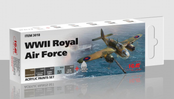 Acrylic Paint set for WWII Royal Air Force - ICM
