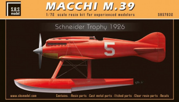 Macchi M.39 'Schneider Trophy 1926'' 1/72 - Full resin kit - S.B.S. Model
