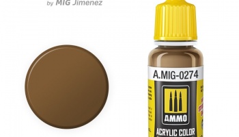 ACRYLIC COLOR Marrone Mimetico 1 FS 30118 Acrylic Paint. 17 ml jar - AMMO Mig