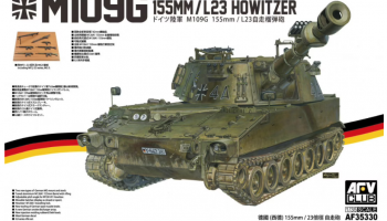 German Self-Propelled Howitzer M109G 155mm /L23 Howitzer 1/35 - AFV Club