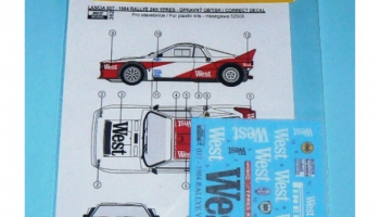 Lancia 037 - West logos and others correct inscriptions 1/24 - REJI MODEL