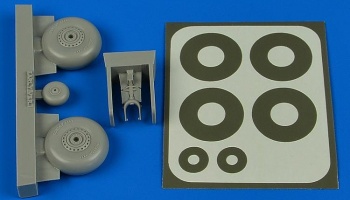 Wellington wheels & paint masks (early) 1/72 – AIRES