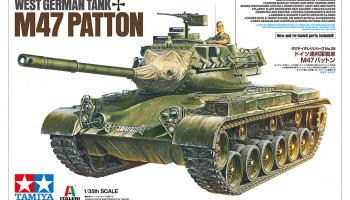 M47 Patton West German tank - Tamiya