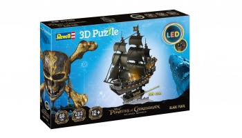 3D Puzzle REVELL 00155 - Black Pearl (LED Edition) - Revell