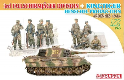 3rd Fallschirmjäger Division + Kingtiger Henschel Turret (1:72) - Dragon