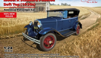 Model A Standard Phaeton Soft Top (1930s) American Passenger Car 1/24 - ICM