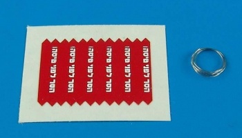 1/48 Remove before flight flags - IDF - white lett