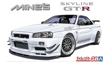 Nissan Mine's BNR34 Skyline GT-R '02 1/24 - Aoshima