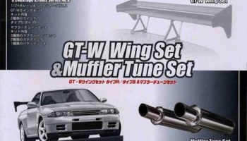 GT-W Wing Set & Muffler Tune Set 1/24 - Fujimi