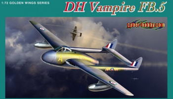 Fighter-Bomber DH Vampire FB.5 1/72 - Dragon