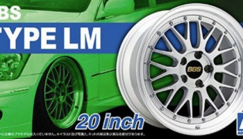 BBS Type LM 20 Inch Wheels and Tires No.25 1:24 - Aoshima