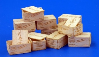 U.S.Wooden crates for cigarettes-WWII.-Type I. 1/35 – Plus Model