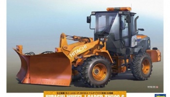Hitachi Wheel Loader ZW100-6 Multiplow (Snowplow) Working Machine 1/35 - Hasegawa