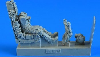 1/32 Modern British Fighter Pilot with ej. seat for Eurofighter Typhoon for REVELL/TRUMPETER kit