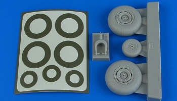 1/48 Do 217 Wheels & paint masks for ICM kit