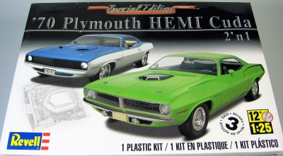 '70 Plymouth HEMI Cuda 2 'n 1 (1:25) Plastic ModelKit MONOGRAM 4268 - Revell