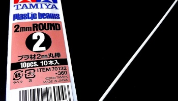 Plastic Beams Round 2mm - Tamiya