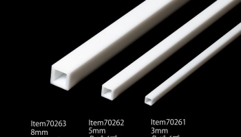 Profil Plast 5 mm "Sq Tube" *4 - Tamiya