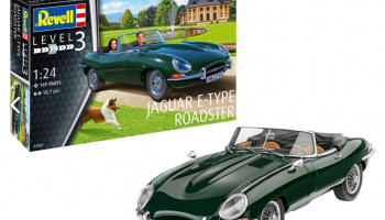 Sleva (Discount) 44% Jaguar E-Type Roadster (1:24) Plastic Model Kit auto 07687 - Revell