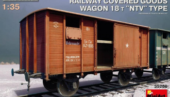 1/35 Railway Covered Goods Wagon 18 t "NTV"-Type
