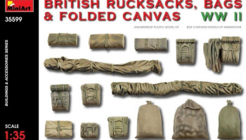 1/35 British Rucksacks, Bags & Folded Canvas WW2