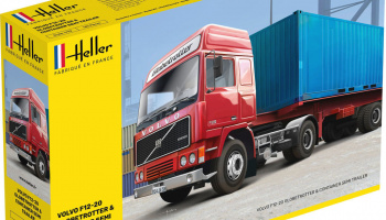 F12-20 GLOBETROTTER & CONTAINER SEMI TRAILER 1:32 – Heller