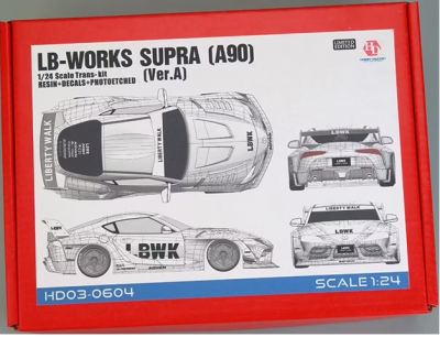 829,-Kč SLEVA (25% DISCOUNT) LB-Works Supra (A90)(Ver.A) Trans-Kit 1/24 - Hobby Design