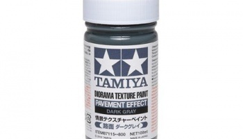 35% SLEVA 35% DISCOUNT - Diorama Texture Paint - Pavement Effect - Dark Grey - Tamiya