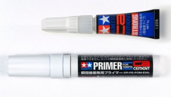 CA Cement & Primer Set (PP/PE/POM/EVA) - Tamiya