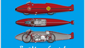Burt Munro Special [Speed record in 1962] Fulldetail Kit 1/9 - Model Factory Hiro