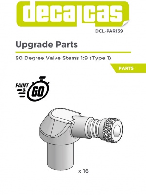 90 Degree Valve Stems - Type 1 1/9 - Decalcas