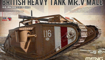 BRITISH HEAVY TANK Mk.V MALE 1/35 - Meng