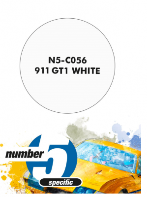 911 GT1 White  Paint for Airbrush 30 ml - Number 5