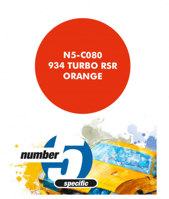 934 Turbo RSR Orange  Paint for Airbrush 30 ml - Number 5