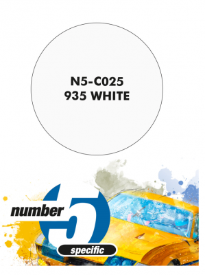 935 White  Paint for Airbrush 30 ml - Number 5