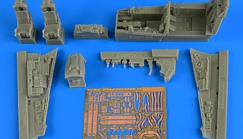 1/48 F-4J Phantom II (early v.) cockpit set for ZOUKEI-MURA kit