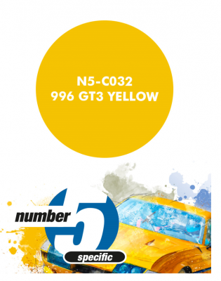 996 GT3 Yellow  Paint for Airbrush 30 ml - Number 5