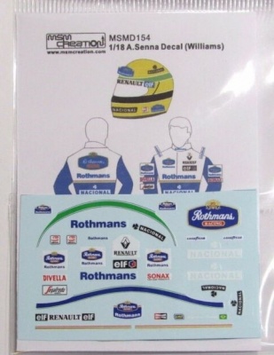 A. Senna (Williams 1994) 1/18 - MSM Creation