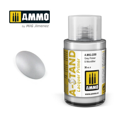 A-STAND Grey Primer & Microfiller 30ml - AMMO Mig