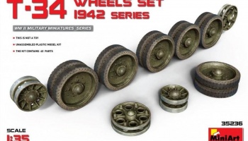 1/35 T-34 Wheels Set. 1942 Series