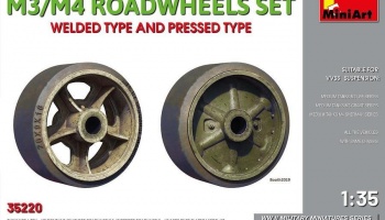 1/35 M3/M4 ROADWHEELS SET. WELDED TYPE AND PRESSED TYPE