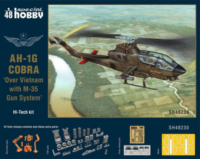 AH-1G Cobra ‘Over Vietnam with M-35 Gun System’ Hi-Tech Kit 1/48 - Special Hobby
