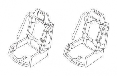 AH-64A Seats for ACA 1/72 – Special Hobby