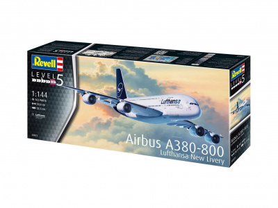 Airbus A380-800 Lufthansa New Livery (1:144) Plastic Model Kit 03872 - Revell