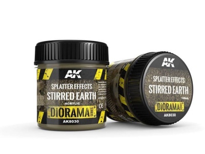 AK DIORAMA AK8030 SPLATTER EFFECTS STIRRED EARTH - 100ml (Acrylic) - AK-Interactive