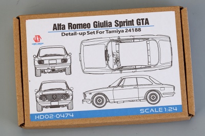 Alfa Romeo Giulia Sprint GTA Detail-up Set For T (24188) 1/24 - Hobby Design