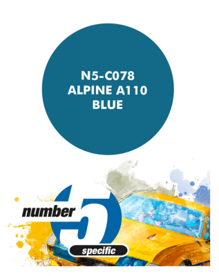 Alpine A110 Blue  Paint for Airbrush 30 ml - Number 5