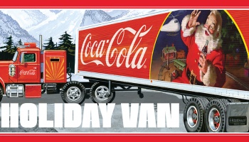 FRUEHAUF HOLIDAY HAULER SEMI TRAILER (COCA-COLA) 1:25 SCALE MODEL KIT - AMT